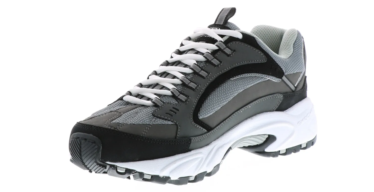 Running Shoes|Walking Shoes|SKECHERS Stamina Men's Wide-Width Walking Shoe Grey