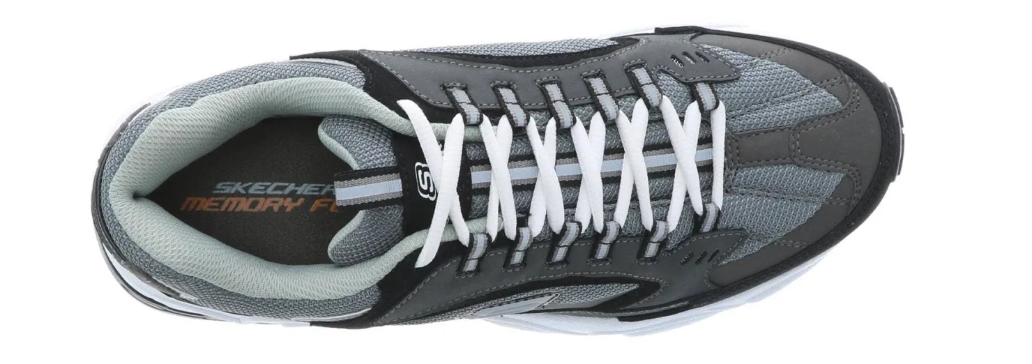 Running Shoes|Walking Shoes|SKECHERS Stamina Men's Wide-Width Walking Shoe Grey