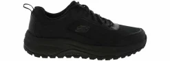 Slip Resistant|SKECHERS Street Treader Men's Soft Toe Slip Resistant Work Shoe Black