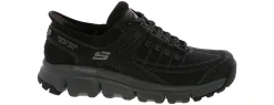 Running Shoes|Training Shoes|SKECHERS Summits AT Slip-Ins Men’s Wide-Width Running Shoe Black