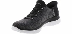 Walking Shoes|Slip-On|SKECHERS Summits Slip-Ins Women’s Wide-Width Comfort Shoe Black