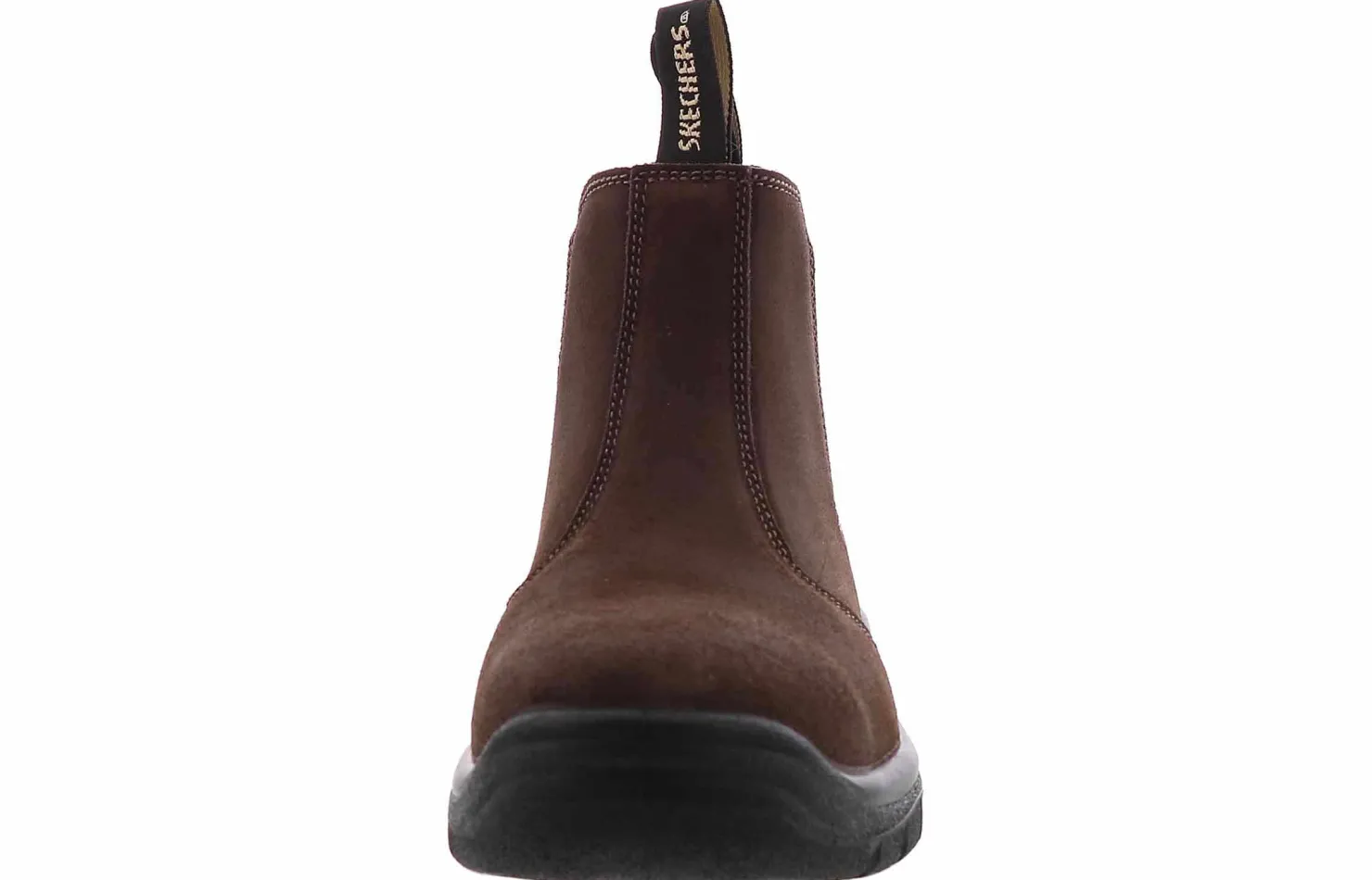 Safety Toe Boots|SKECHERS Tapter Men’s Steel Toe Work Boot Brown