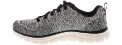 Running Shoes|Athleisure & Casual|SKECHERS Track Knit Lace Up Women’s Running Shoe White