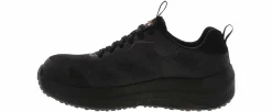 Safety Toe Athletics|Slip Resistant|SKECHERS Transporter Lite Men’s Wide-Width Carbon-Nano Toe Work Shoe Black