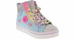 Athletic & Sneakers|SKECHERS Twinkle Toes Twi Lites 2 Youth Girls' (11-3) Hi-Top Light Up Sneaker Grey