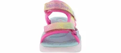 Sandals|Outdoor Shoes|SKECHERS Unicorn Dreams Majestic Bliss Youth Girls’ (11-3) Light Up Sandal Pink