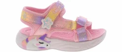 Sandals|SKECHERS Unicorn Dreams Majestic Bliss Toddler Girls’ (5-10) Light-Up Sandal Pink