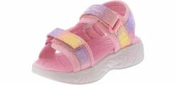 Sandals|SKECHERS Unicorn Dreams Majestic Bliss Toddler Girls’ (5-10) Light-Up Sandal Pink