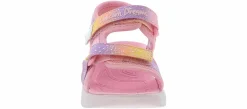 Sandals|SKECHERS Unicorn Dreams Majestic Bliss Toddler Girls’ (5-10) Light-Up Sandal Pink