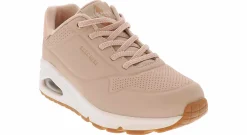 Walking Shoes|Athleisure & Casual|SKECHERS Uno Shimmer Away Women’s Athletic Sneaker Beige