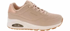 Walking Shoes|Athleisure & Casual|SKECHERS Uno Shimmer Away Women’s Athletic Sneaker Beige
