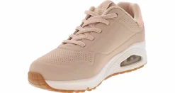 Walking Shoes|Athleisure & Casual|SKECHERS Uno Shimmer Away Women’s Athletic Sneaker Beige