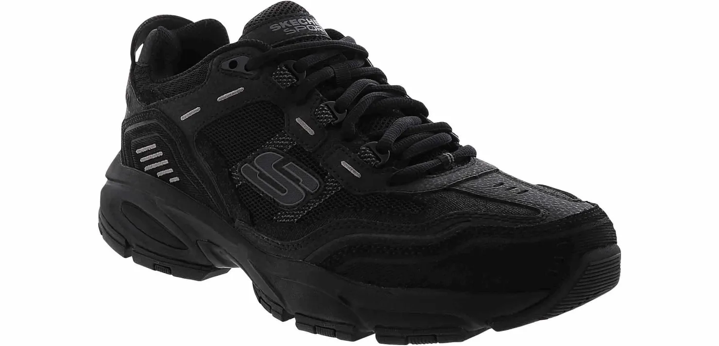 Walking Shoes|Comfort|SKECHERS Vigor 2.0 Nanobet Men’s Wide-Width Walking Shoe Black