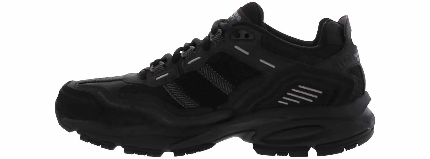 Walking Shoes|Comfort|SKECHERS Vigor 2.0 Nanobet Men’s Wide-Width Walking Shoe Black