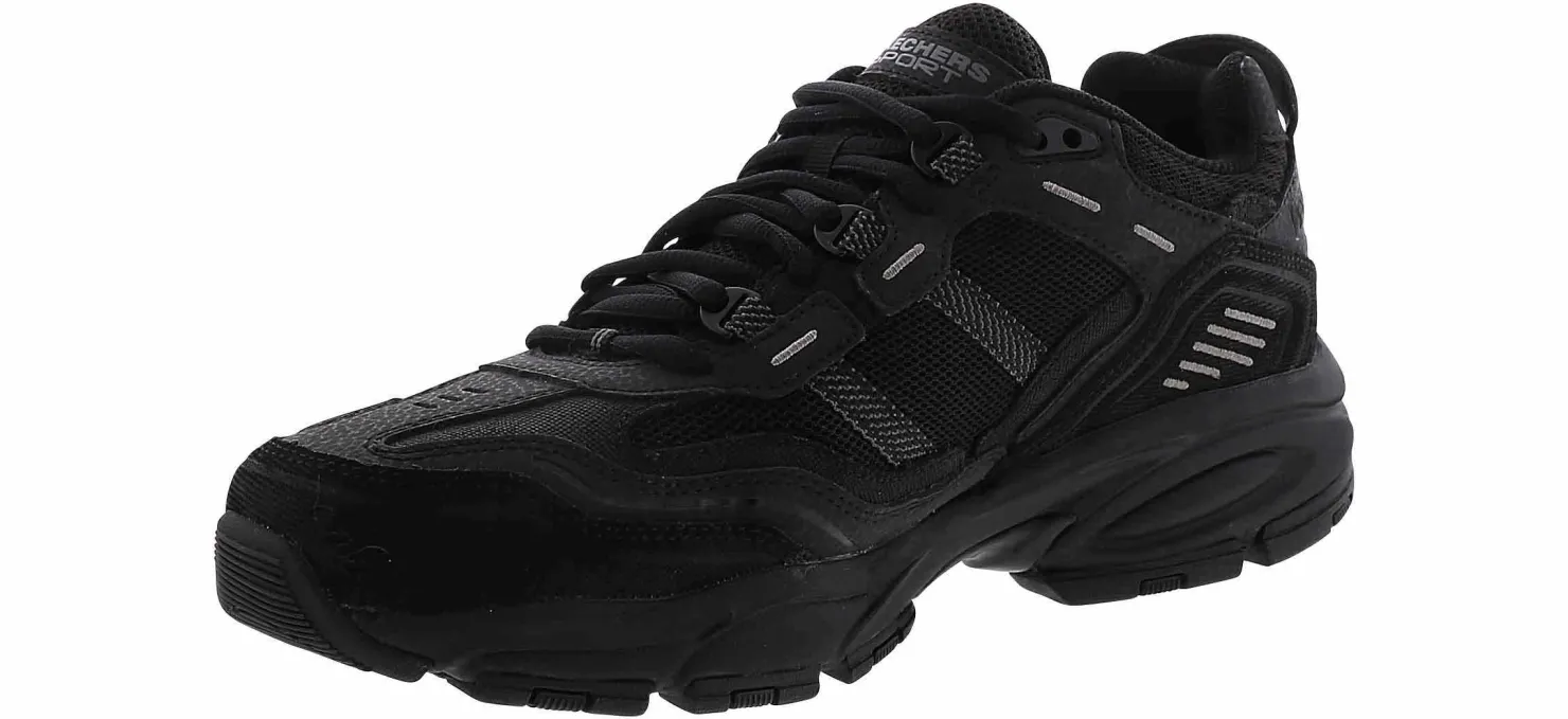 Walking Shoes|Comfort|SKECHERS Vigor 2.0 Nanobet Men’s Wide-Width Walking Shoe Black
