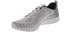 Walking Shoes|Athleisure & Casual|SKECHERS Virtue Knit Bungee Women’s Athletic Sneaker White