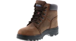 Safety Toe Boots|SKECHERS Workshire Peril Women's Steel Toe Work Boot Brown