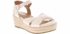 Sandals|BTW Soda Dorothy Eyelet Youth Girls' (11-3) Wedge Sandal White