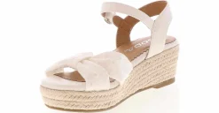 Sandals|BTW Soda Dorothy Eyelet Youth Girls' (11-3) Wedge Sandal White