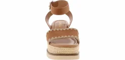 Comfort Sandals|Wedge & Platform Sandals|SODA Laguna Women's Wedge Sandal Brown