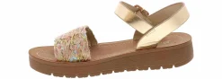 Sandals|SODA Mauve Multi Woven Youth Girls' (11-3) Platform Sandal Brown