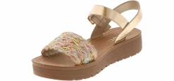Sandals|SODA Mauve Multi Woven Youth Girls' (11-3) Platform Sandal Brown