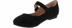 Casual|BTW Soda Sadie Flat Youth Girls’ (11-3) Dress Shoe Black