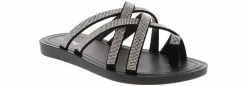 Flip Flops|Flat Sandals|SODA Setup Women's Fashion Sandal Black