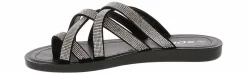 Flip Flops|Flat Sandals|SODA Setup Women's Fashion Sandal Black
