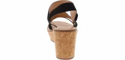 Wedge & Platform Sandals|Heeled Sandals|SODA Sheet Women's Wedge Sandal Black