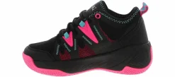Athletic & Sneakers|SPALDING Regulator Pink Youth Girls’ (11-7) Mid Top Basketball Sneaker Black