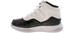 Athletics & Sneakers|SPALDING Sideline Youth Boys' (11-3) Wide-Width Mid Top Basketball Sneaker White