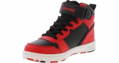 Athletics & Sneakers|SPALDING Vertex Youth Boys’ (11-3) Hi-Top Sneaker Red