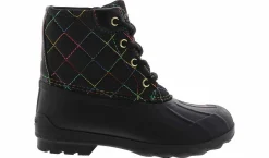 Boots|SPERRY Port Rainbow Youth Girls’ (13-5) Weather Boot Black