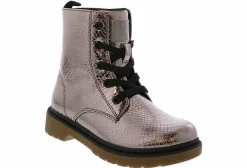 Boots|SPROX Hollywood Pewter Snake Youth Girls' (11-4) Combat Boot Silver