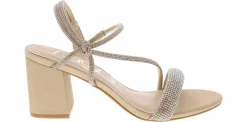 Heeled Sandals|Special Occasion|SUGAR Neeve Champagne Women’s Fashion Heel Beige