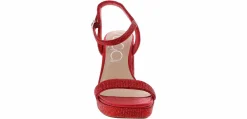 Heeled Sandals|Special Occasion|SUGAR Valentia Stones Women’s Fashion Heel Red