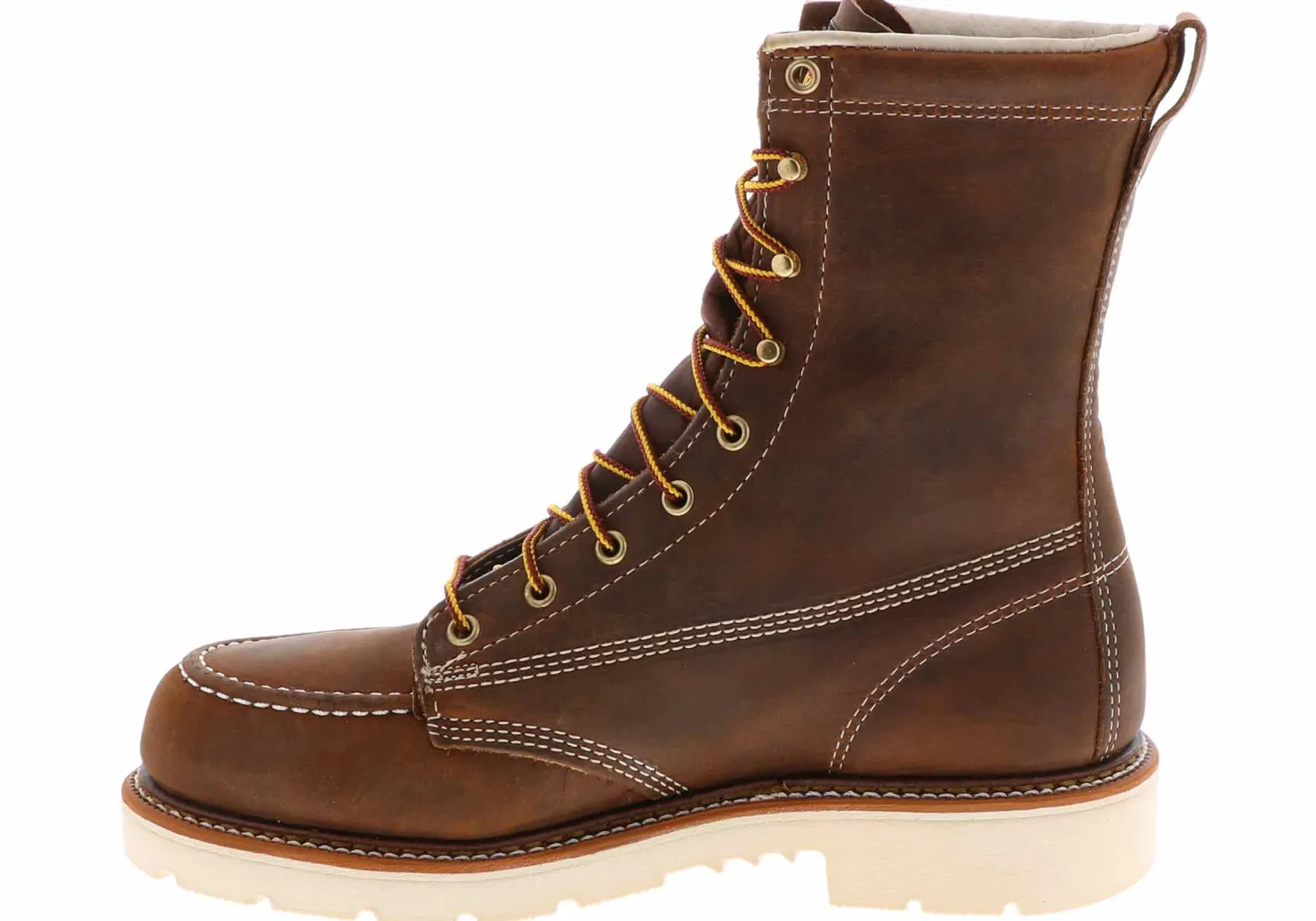 Safety Toe Boots|Slip Resistant|THOROGOOD American Heritage Men's Steel Toe Work Boot Brown