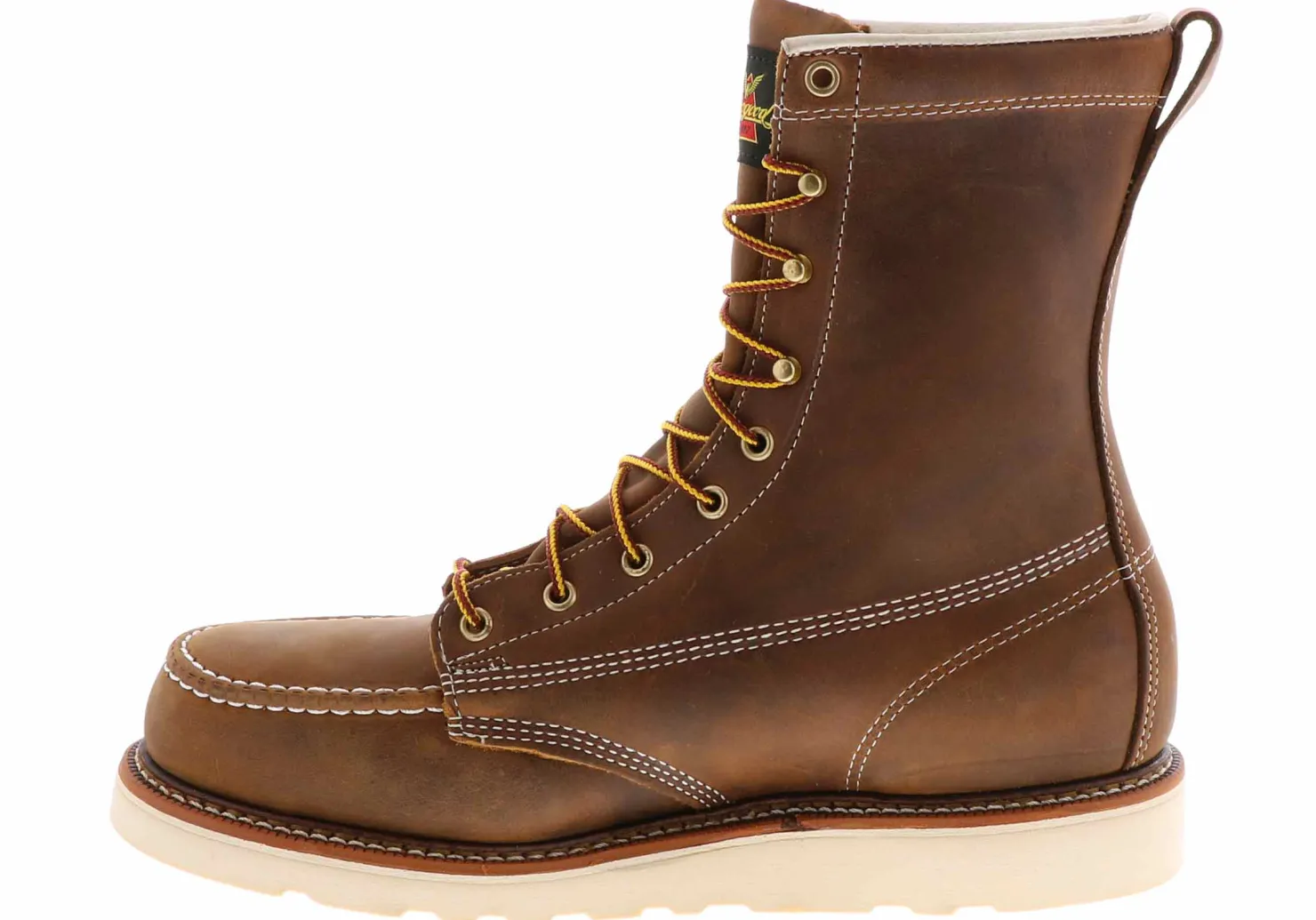 Safety Toe Boots|THOROGOOD American Heritage Men's Wide-Width Steel Toe Work Boot Brown