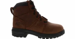 Safety Toe Boots|Slip Resistant|TIMBERLAND PRO Timberland Montauk 6-in Men’s Steel Toe Work Boot Brown