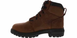 Safety Toe Boots|Slip Resistant|TIMBERLAND PRO Timberland Montauk 6-in Men’s Steel Toe Work Boot Brown