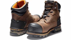 Safety Toe Boots|Slip Resistant|TIMBERLAND PRO Boondock Men's Composite Toe Work Boot Brown