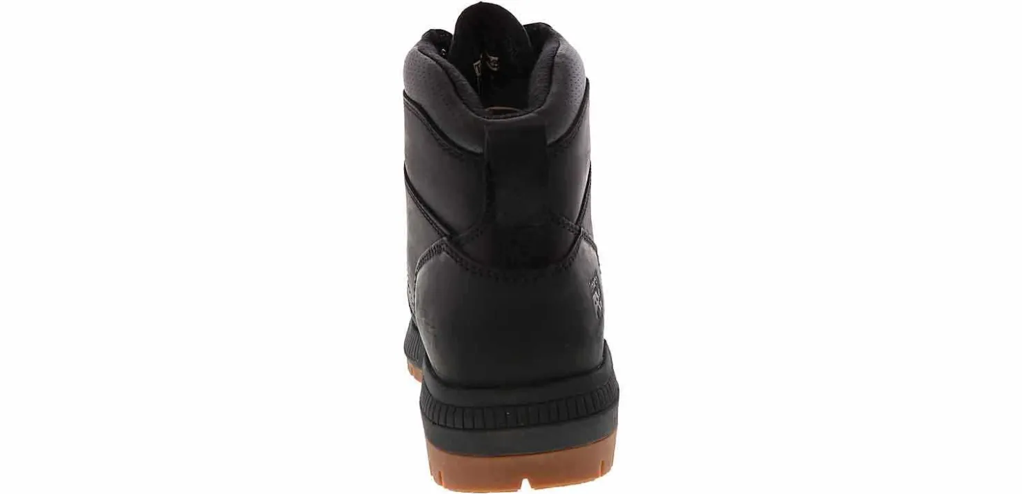 Safety Toe Boots|Slip Resistant|TIMBERLAND PRO Montauk 6 inch Men's Wide-Width Steel Toe Work Boot Black