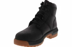 Safety Toe Boots|Slip Resistant|TIMBERLAND PRO Montauk 6 inch Men's Wide-Width Steel Toe Work Boot Black