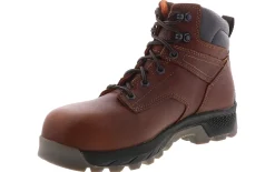 Safety Toe Boots|Slip Resistant|TIMBERLAND PRO Titan EV 6-Inch Men’s Composite Toe Work Boot Brown