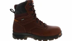 Safety Toe Boots|Slip Resistant|TIMBERLAND PRO Titan EV 8-Inch Men’s Wide-Width Composite Toe Work Boot Brown