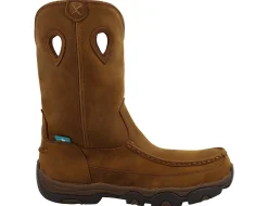 Western Boots|Hiking Boots|TWISTED X 11 in Pull On Men's Composite Toe Work Boot Brown