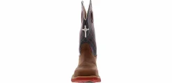 Western Boots|Safety Toe Boots|TWISTED X 12 Inch Western Pullon Men’s Alloy Toe Work Boot Blue