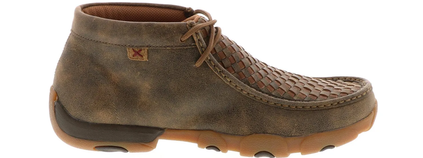 Comfort Shoes|Short Boots|TWISTED X Bomber Men's Driving Moc Brown