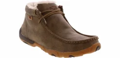 Comfort Shoes|TWISTED X Chukka Fleece Women’s Driving Moc Brown